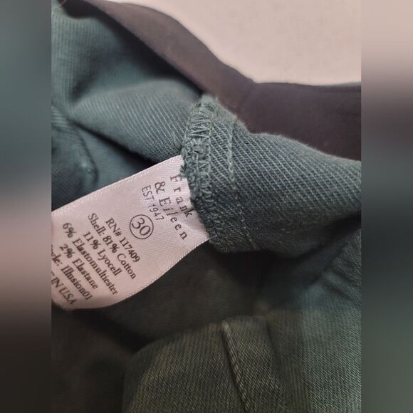 Frank & Eileen Derry Illusion Pull on Pants in Green Size 30 - Picture 7 of 7